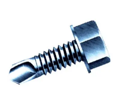 DURO DYNE 14209 Pro Point #8-18 x 3/4 in. Hex Head High Head Self-Drilling Screw, Zinc-Plated, Pack of 1000