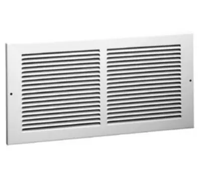HART & COOLEY 6501808W 18 x 8 in. Return Air Grille, Bright White