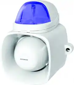 SECO-LARM SH-816S-SQ/B Xenon Tube Strobe Light Blue with Siren