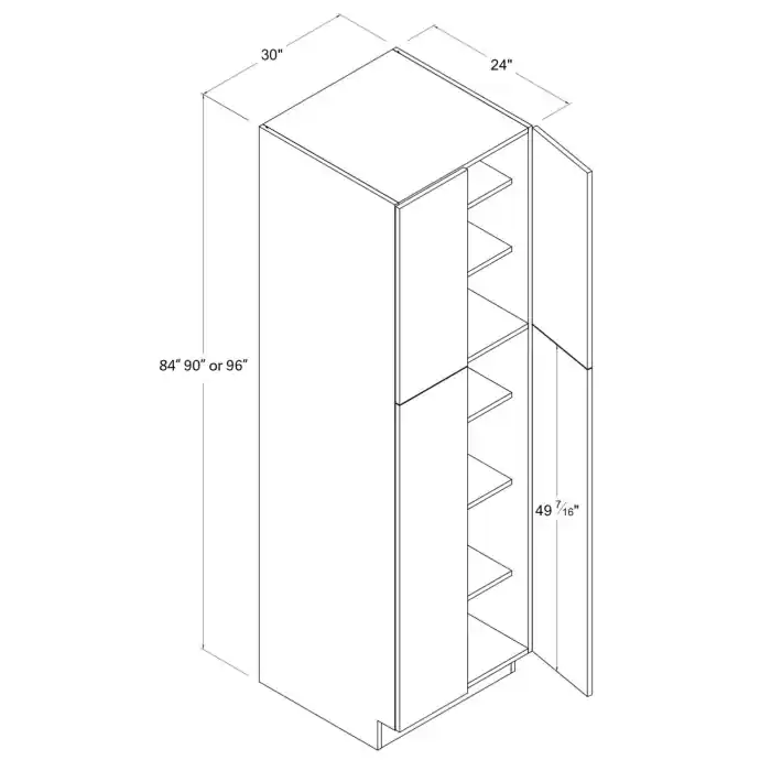 WOODBON SMU309024 U309024 RTA Utility Cabinet