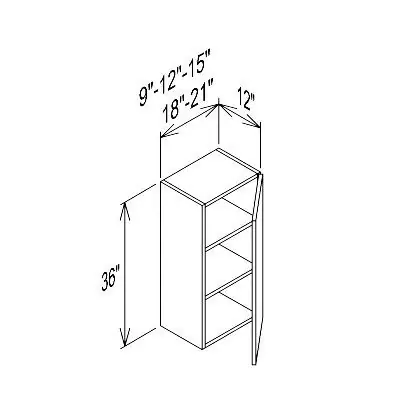 WOODBON WS-W1236-C WALL CABINET