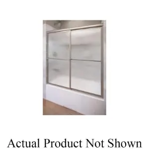BASCO 6150-60S RN TUB DOOR CHROME RAIN GLASS BYPASS