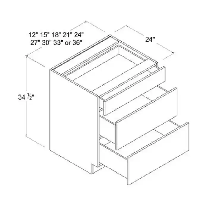 WOODBON SM3DB30 RTA DRAWER BASE POWER (SHAKER WHITE) REPLACEMENT MPN