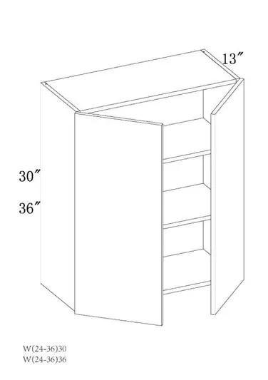 WOODBON SMW3336 RTA WALL CABINET POWER (SHAKER WHITE)