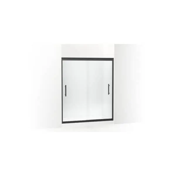 Kohler 547808-59PBL-G05 Door Finesse Matte Black Clear Glass