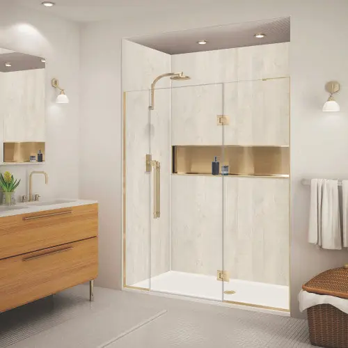 MULTI VENDOR KIT PARENTS EHTF645287610C-BK-CB SHOWER DOOR TYP-F 64.5x76 BK HDL ELIZABETH