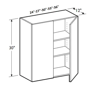 WOODBON SMW3930 RTA WALL CABINET