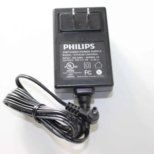 Philips 996510048097 Adaptor DC 12V 3A 50/60Hz UL