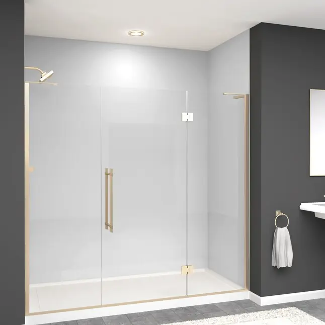 MULTI VENDOR KIT PARENTS EHTF775297610C-BK-CB SHOWER DOOR TYP-F 77.5x76 BK HDL ELIZABETH