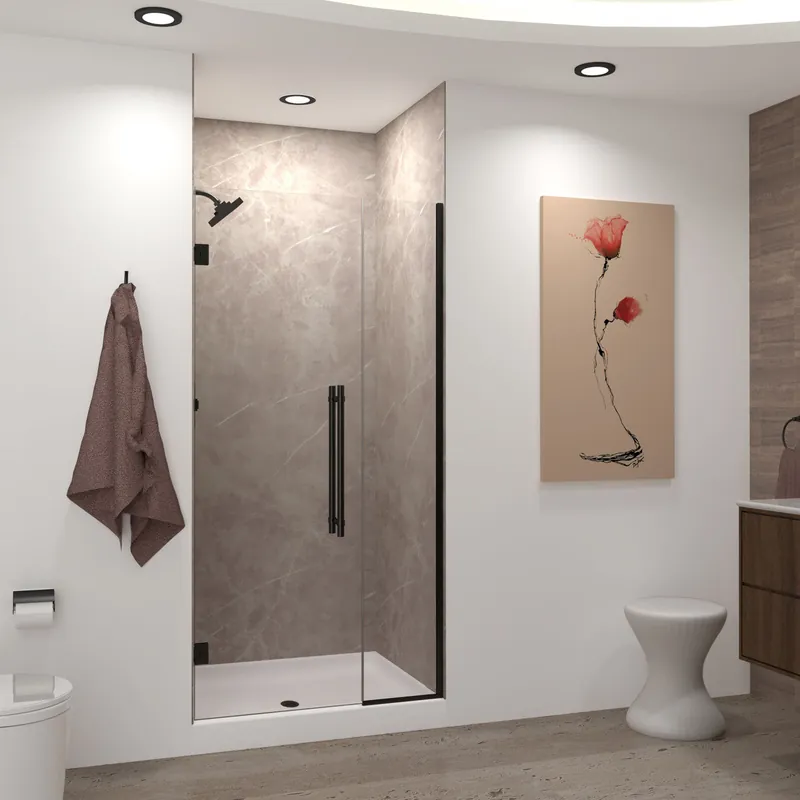 MULTI VENDOR KIT PARENTS EHTB445267610C-BK-MB SHOWER DOOR TYP-B 44.5X76 BK HDL ELIZABETH