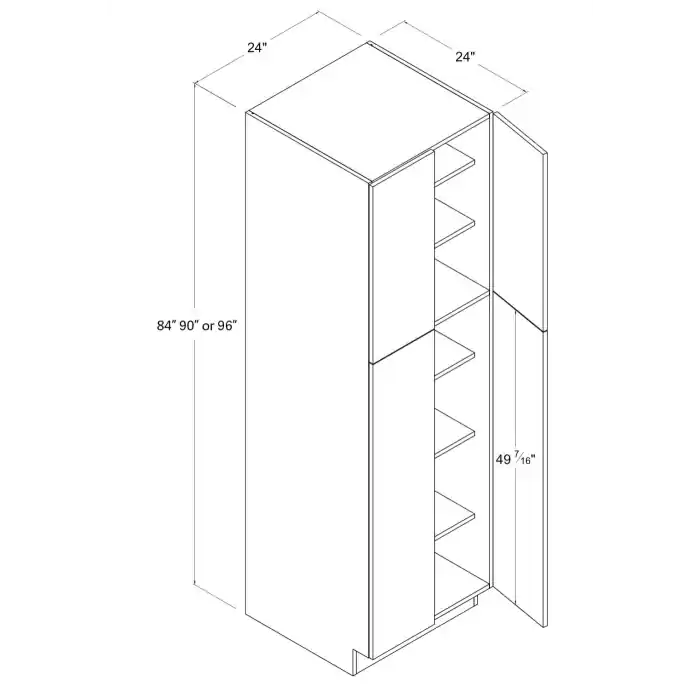 WOODBON SMU249024 RTA Utility Cabinet