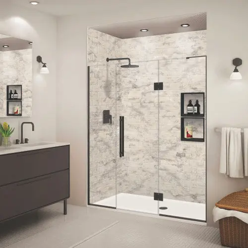 MULTI VENDOR KIT PARENTS EHTF695277610C-BK-MB SHOWER DOOR POWER 69.5x76