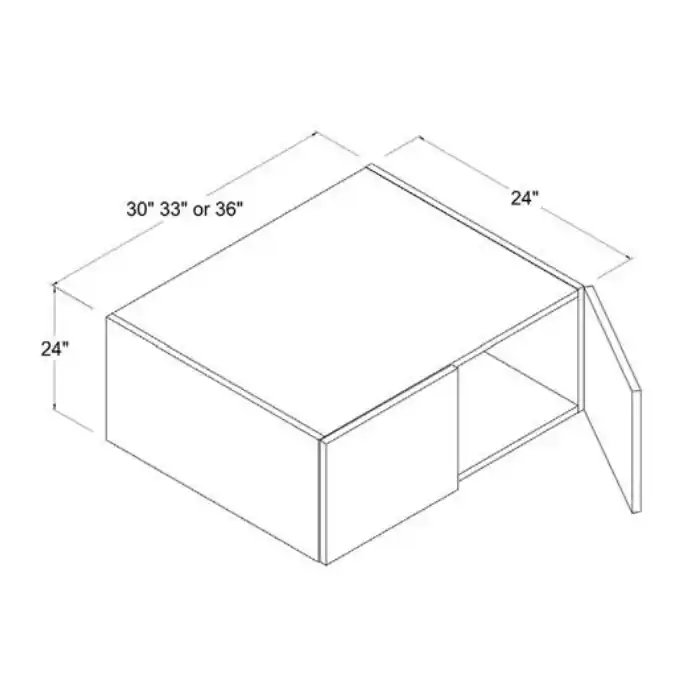 Woodbon SMW362424 W362424 RTA Refrigerator