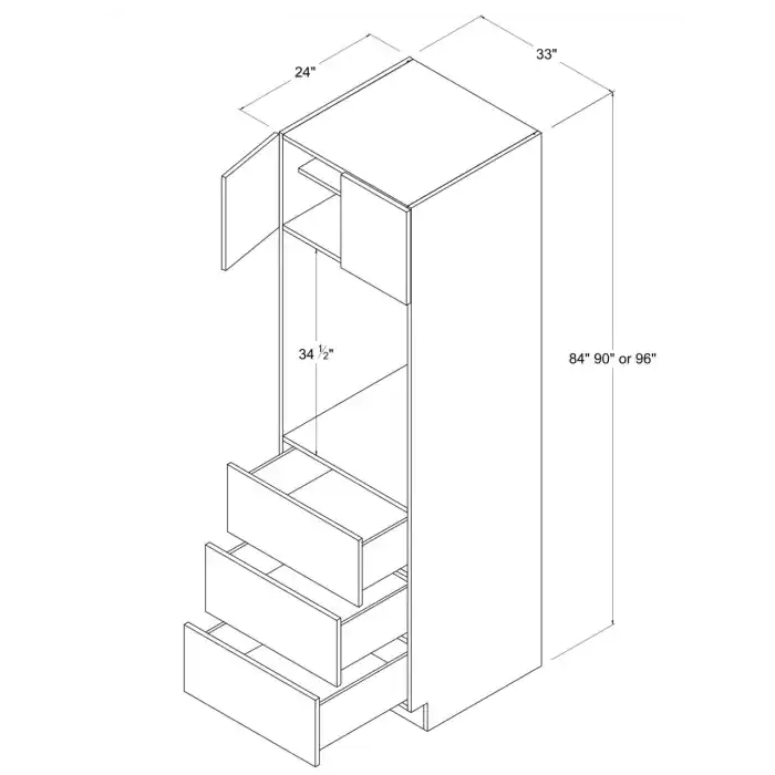 WOODBON SMO339024 RTA OVEN CABINET
