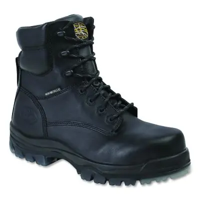 OLIVER BY HONEYWELL 45646C-BLK-085 Black Leather Lace Up 6in Composite Toe