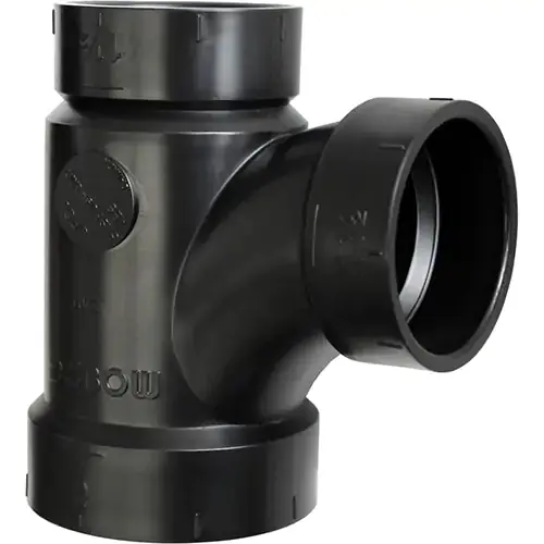 Bow Plumbing 600098 Tee Fitting Reducing Plastic 2 inches x 1-1/2 inches x 2 inches