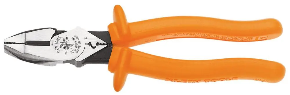 Klein Tools D213-9NE-CR-INS Cutting Crimping Pliers Insulated 9-Inch