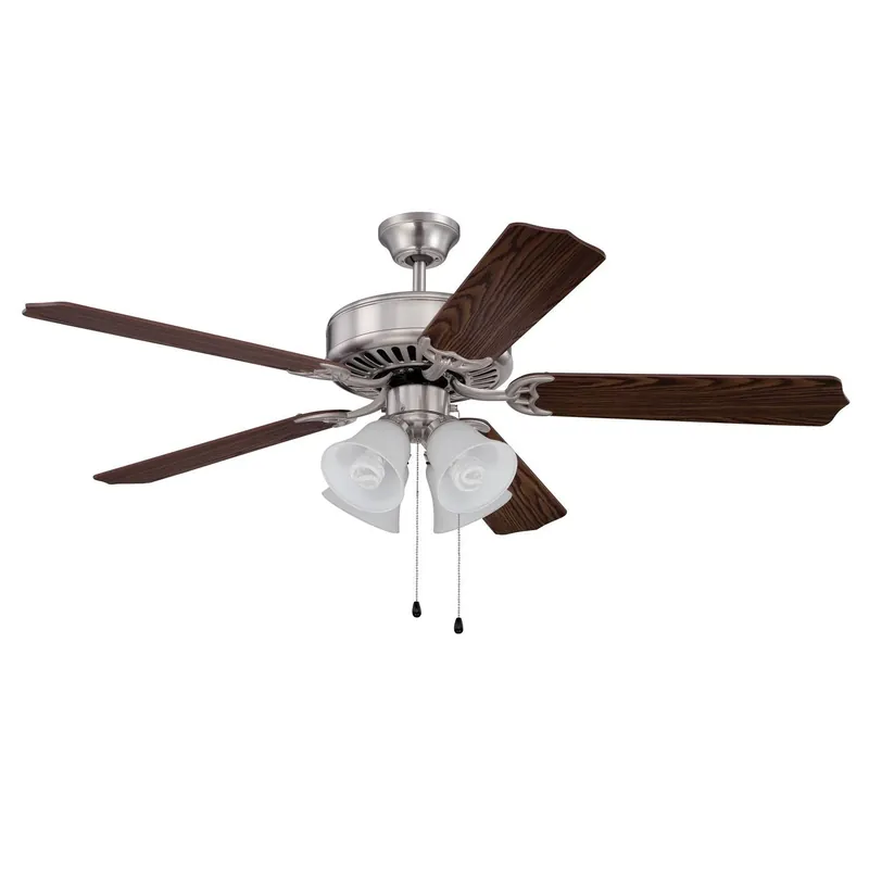 Craftmade C203BNK Ceiling Fan With Light 42/52-Inch 5 Blade 3-Speed