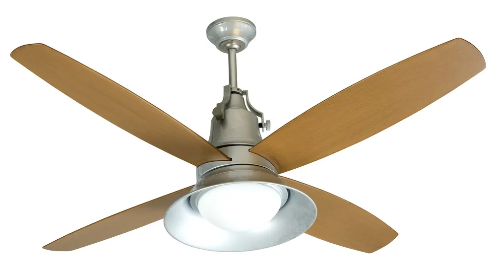 Craftmade UN52GV4 Union 52 Inches Outdoor Damp Galvanized Steel Ceiling Fan with Light