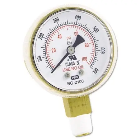 Best Welds 900-B24000 Bw 2X4000 Brass Replacement Gauge