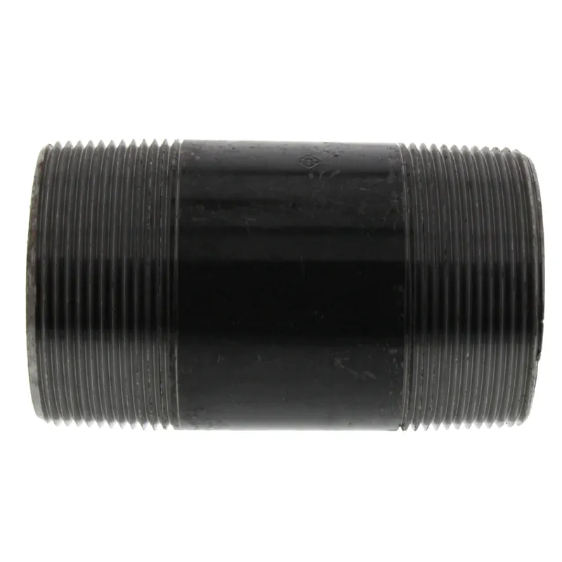 Everflow NPBL2040 2 inches x 4 inches Black Steel Nipple