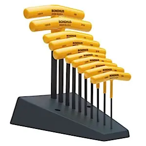 BONDHUS 15260 Hex T-Handle 4.0MM 6 inches Length