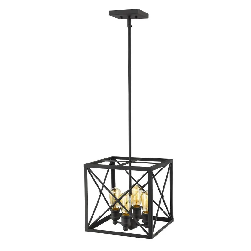 ACCLAIM IN21121BK Brooklyn 4-Light Matte Black