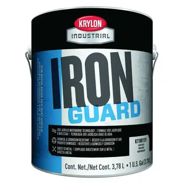 KRYLON K11004711 Iron Guard W-B Acry Enamgloss Newcatyellow 1Gal