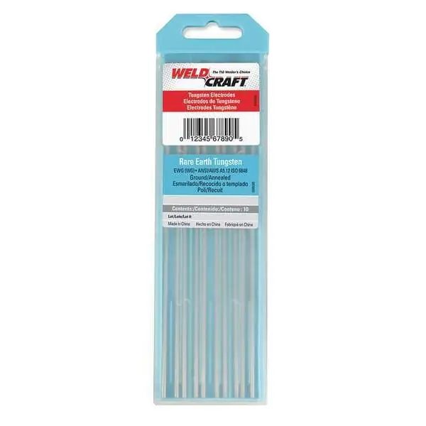 WELDCRAFT WG332X7 Rare Earth Tungsten 3/32X7