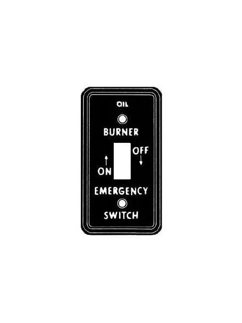Mulberry Metal Products 41005 1-Gang Steel Oil Burner Switch Box Cover