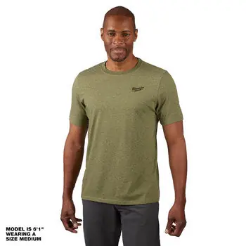 Milwaukee 603GN-L Freeflex Short-Sleeve Hybrid Work T-Shirt Large