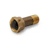 Everflow WMC1011-NL 1 inches MIP X 1-1/4 inches FIP Brass Water Meter Coupling W/Washer Lead Free