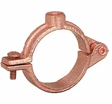 WARWICK HANGER 2100-5 Copper Plated Malleable Iron 2-Screw Split Ring Hanger 1-1/4 inches