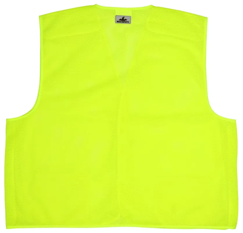 MCR Safety V200 Poly, Mesh Safety Vest, 18 inches x 47 inches