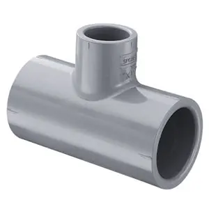 SPEARS 801-530C CPVC SCH-80 Tee 6 inches x 3 inches