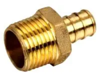 Eff U4046-LF Brass Male Adapter 1/2 inches PEX x 3/4 inches MIP