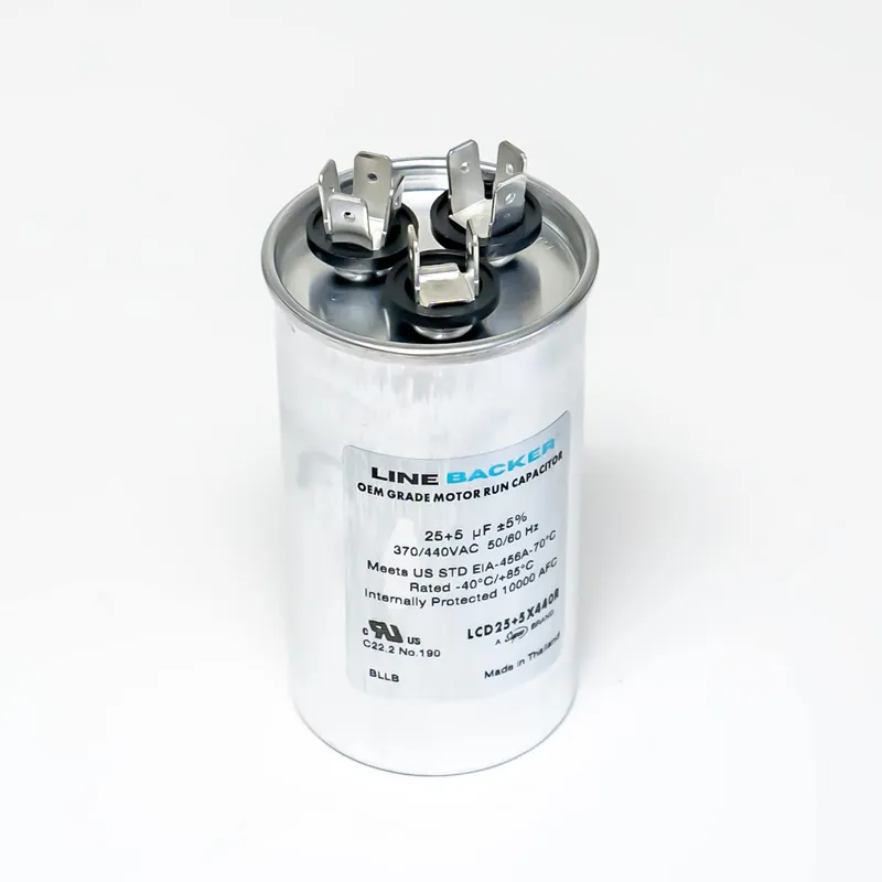 Supco LCD25+5X440R Capacitor Round Dual Run 25 + 5 uf 370/440 Volts