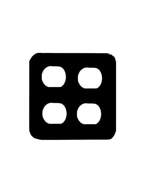 Mulberry Metal Products 76102 Receptacle Wallplate 2 Gangs