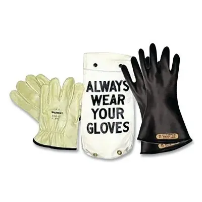 Salisbury GK0014B/10 Glove Black Rubber Insulating Glove Kit 10