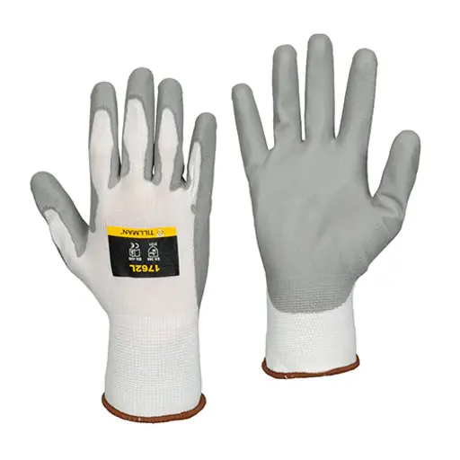 TILLMAN 1762S Gloves White/Green Latex Small