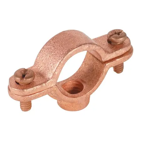 Warwick Hanger 2100-3 Copper Plated Malleable Iron 2-Screw Split Ring Hanger 3/4 inches