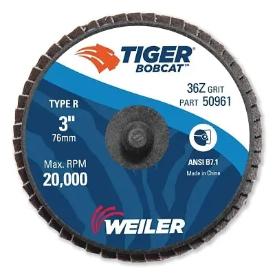 Weiler 50961 BobCat Mini Flap Disc 3 in