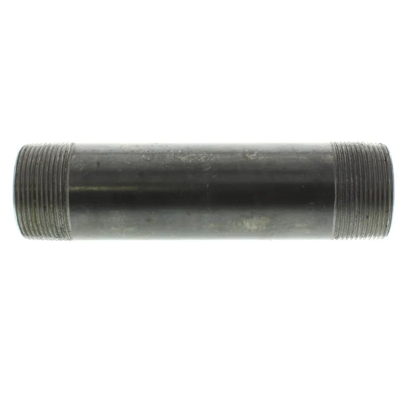 Everflow NPBL1570 1-1/2 inches x 7 inches Black Steel Nipple
