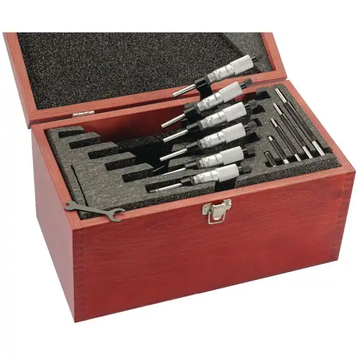 STARRETT 68045 St436.1cxrlz 0-6 inches Outside Micrometer Set .0001 inches