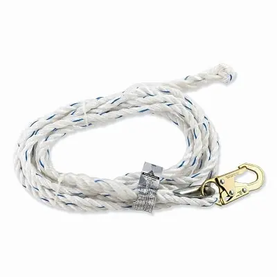 Peakworks V84084050 Verticle Lifeline 50 ft Steel Snap Hook 310 lb