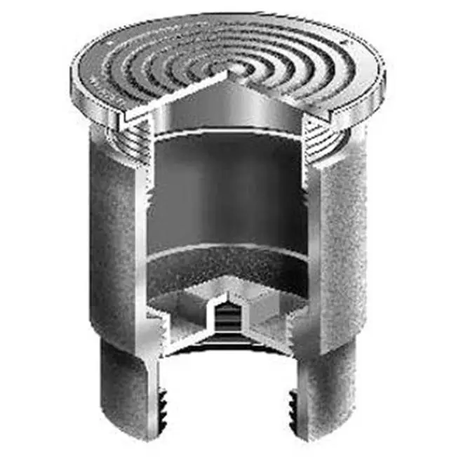 Mifab C1222-R-4 2in Nh 5in Dia Di Top/Plug