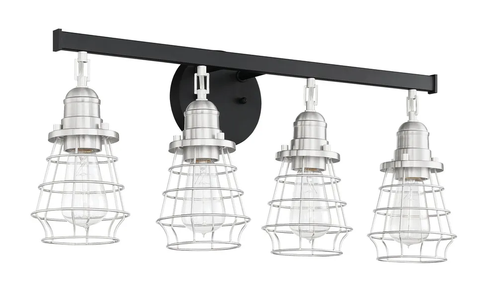 Craftmade 50604-FBBNK Thatcher Four Light Vanity 100W
