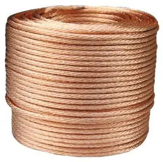 Copper BARE-SD-4-7STR-CU-500R Bare Wire, 4/0 AWG, 7 Stranded, Copper Conductor, 500 Foot Reel