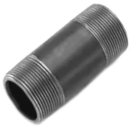 Everflow NPBL2545 Black Steel Nipple 2-1/2 inches x 4-1/2 inches