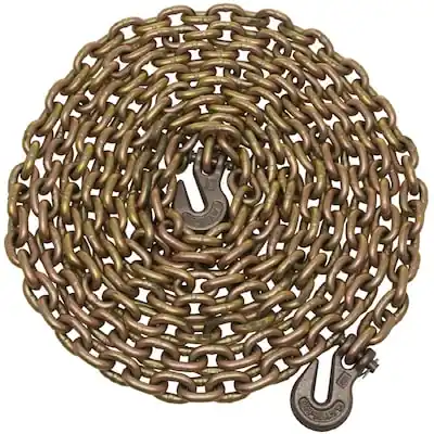 CAMPBELL 513578 5/16 inches X 20 feet Grd 70 Tow Chain W/Clevis Grab Hooks